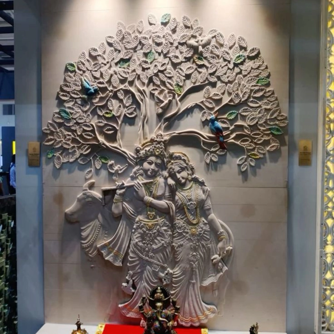 Radha Krishna Marble Wall Panels